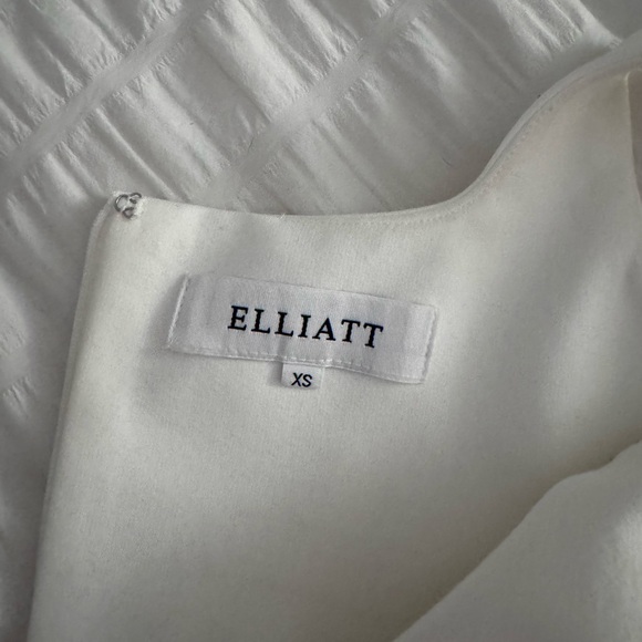 White Rays Dress in Ivory with Bow - Picture 4 of 4